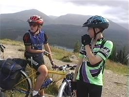 Gavin and Dominic at Glen Garry Viewpoint West